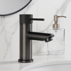 Lattice Edition Solid Brass Gunmetal Grey Basin Mixer Tap Bathroom Vanity Tap Lattice Edition Solid Brass Gunmetal Grey Basin Mixer Tap Bathroom Vanity Tap